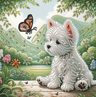 Diamond Painting Westie Welpe